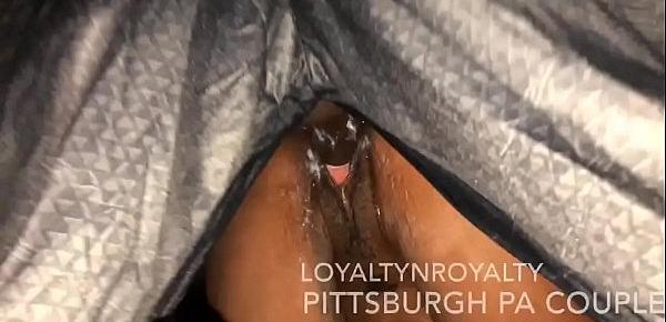  Black Panther Strokes Huge Cock in Her Halloween Pumpkin!